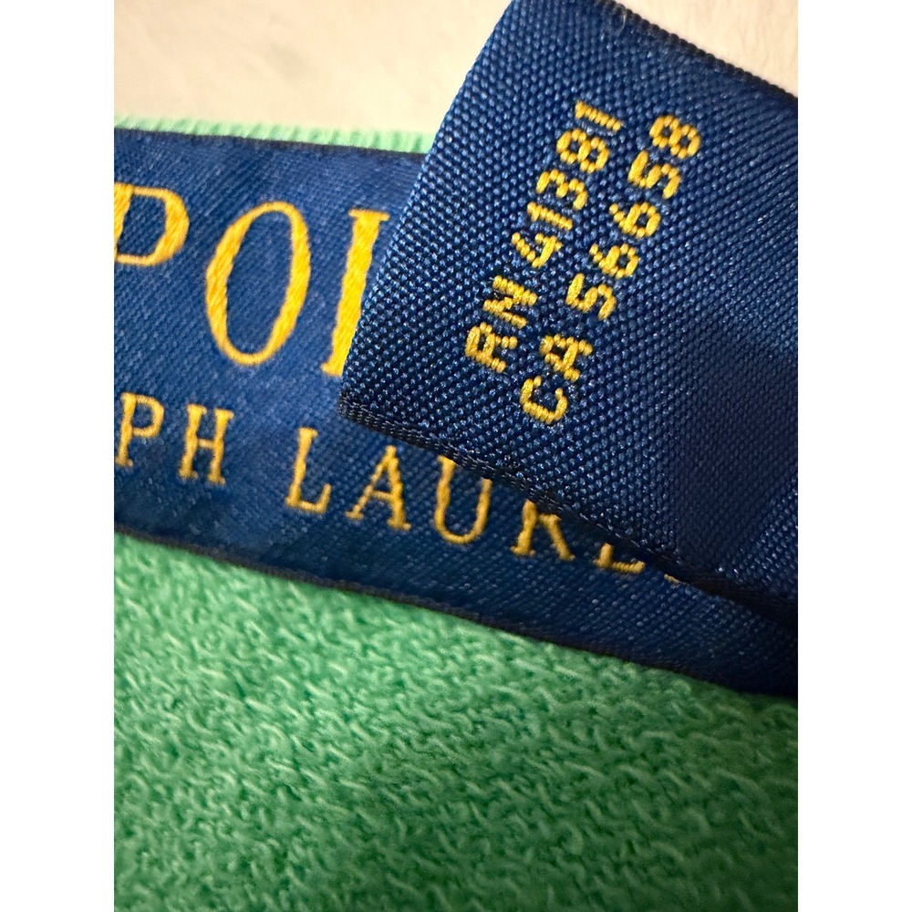 Polo Ralph Lauren Sweatshirt Mens 4XB Green Crewneck Long Sleeve Pony Pullover - Picture 3 of 8